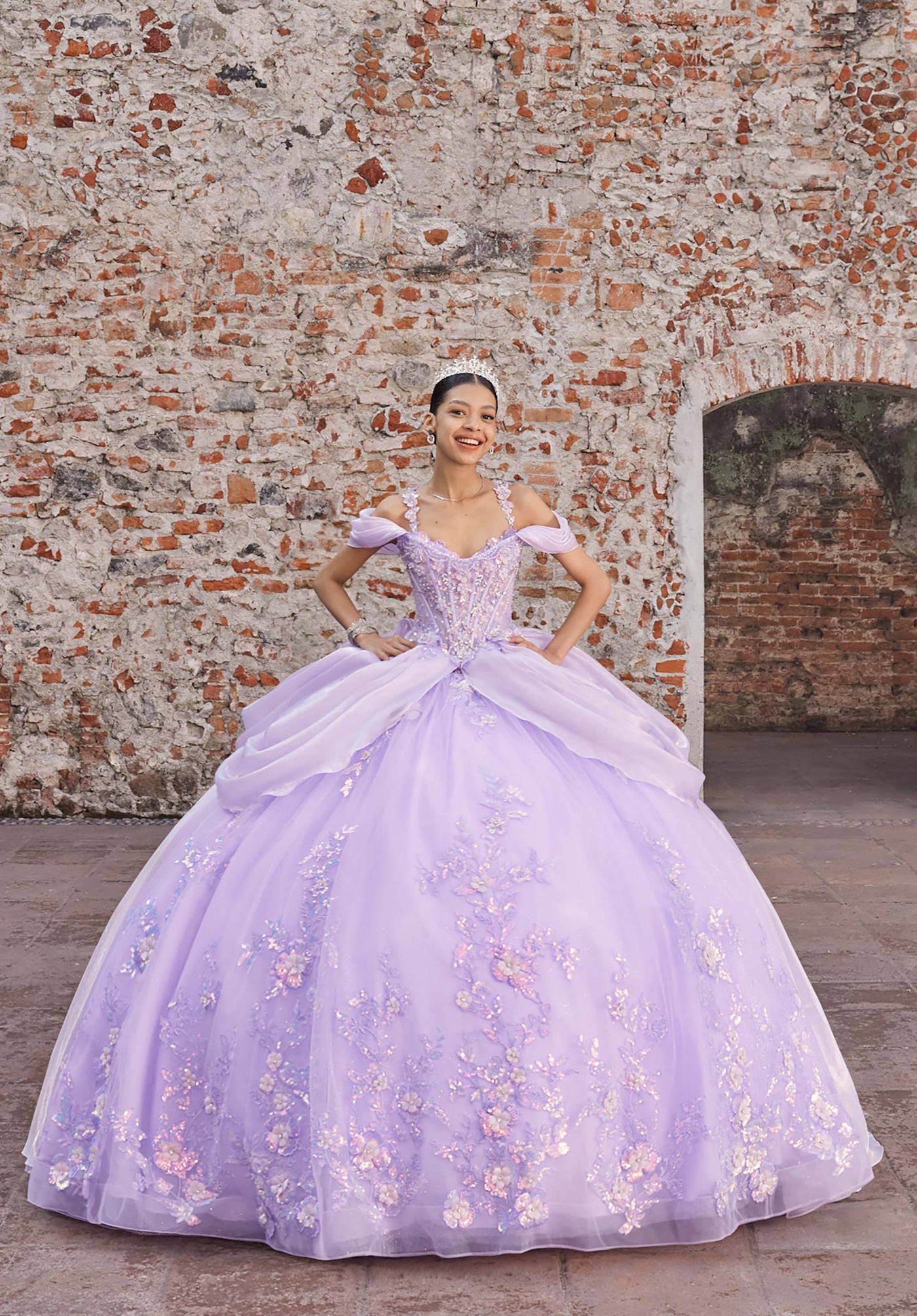 Vizcaya by Mori Lee 89565 - Sweetheart Draped Overlay Ballgown Ball Gowns