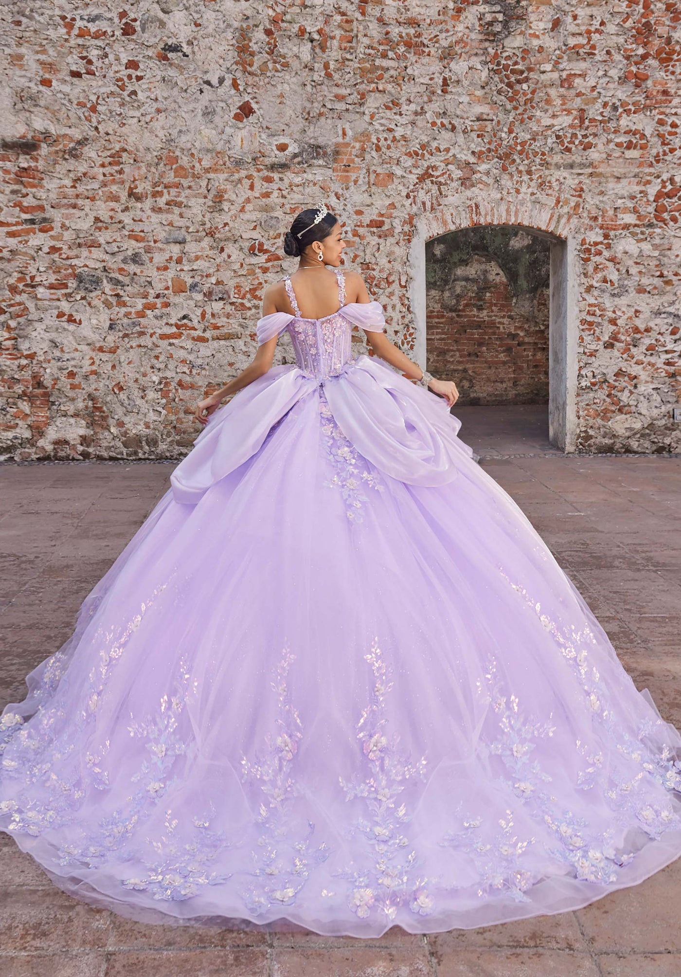 Vizcaya by Mori Lee 89565 - Sweetheart Draped Overlay Ballgown Ball Gowns