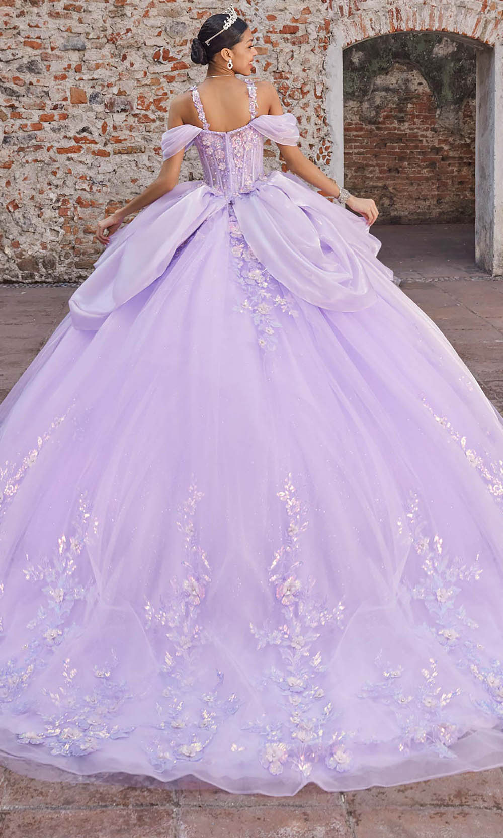 Vizcaya by Mori Lee 89565 - Sweetheart Draped Overlay Ballgown Ball Gowns