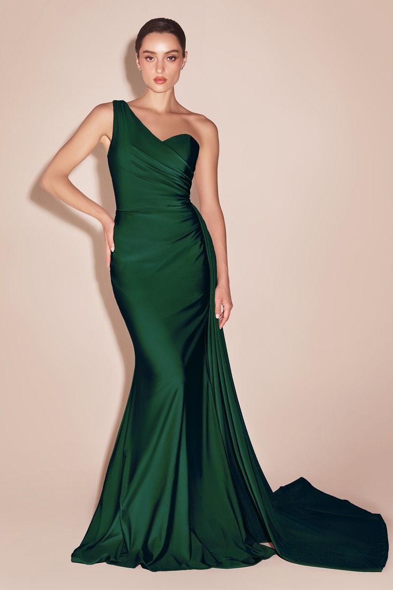 Ladivine PT004C - Fitted Sheath Evening Dress