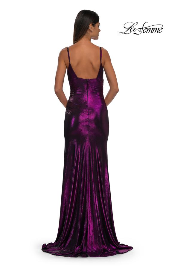 La Femme 32812 - Ruched Sleeveless Prom Gown