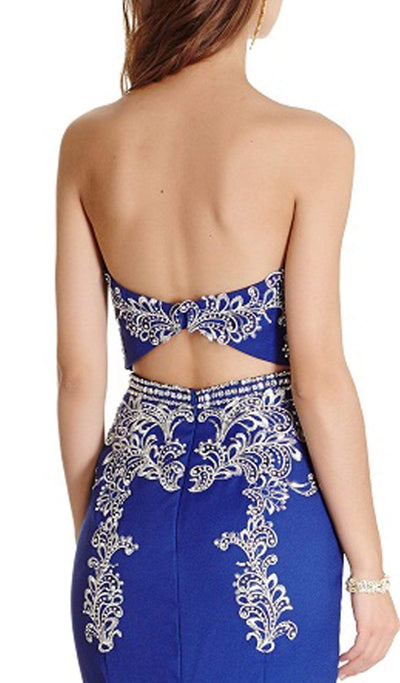 Queenly Embellished Sweetheart Evening Dress Dress