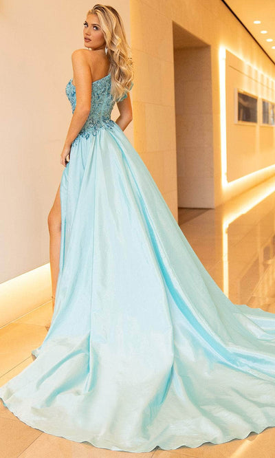 Rachel Allan 70841 - Ruffle One Shoulder Overskirt Gown Prom Dresses