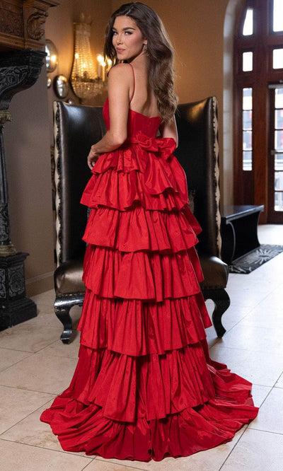Rachel Allan 70863 - Sleeveless Cascading Ruffled Gown Prom Dresses