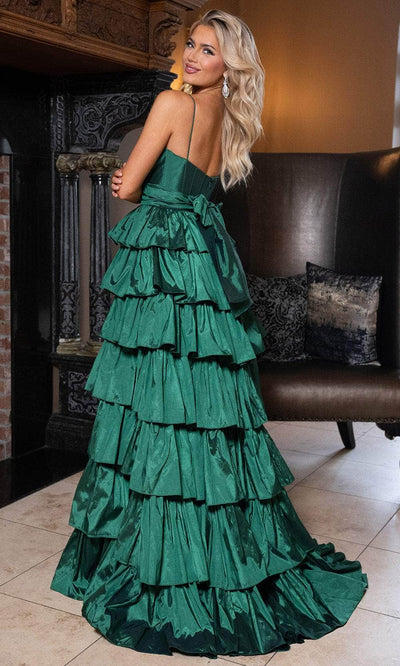 Rachel Allan 70863 - Sleeveless Cascading Ruffled Gown Prom Dresses