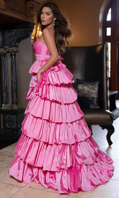 Rachel Allan 70863 - Sleeveless Cascading Ruffled Gown Prom Dresses