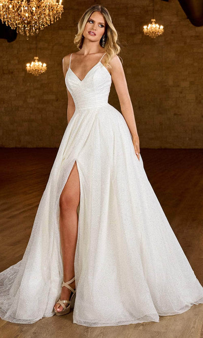 Rachel Allan Bridal RB3200 - Spaghetti Strap A-Line Bridal Gown Special Occasion Dresses 00 /  Ivory