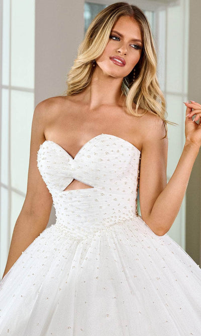 Rachel Allan Bridal RB6148 - Beaded Strapless Ballgown Special Occasion Dresses