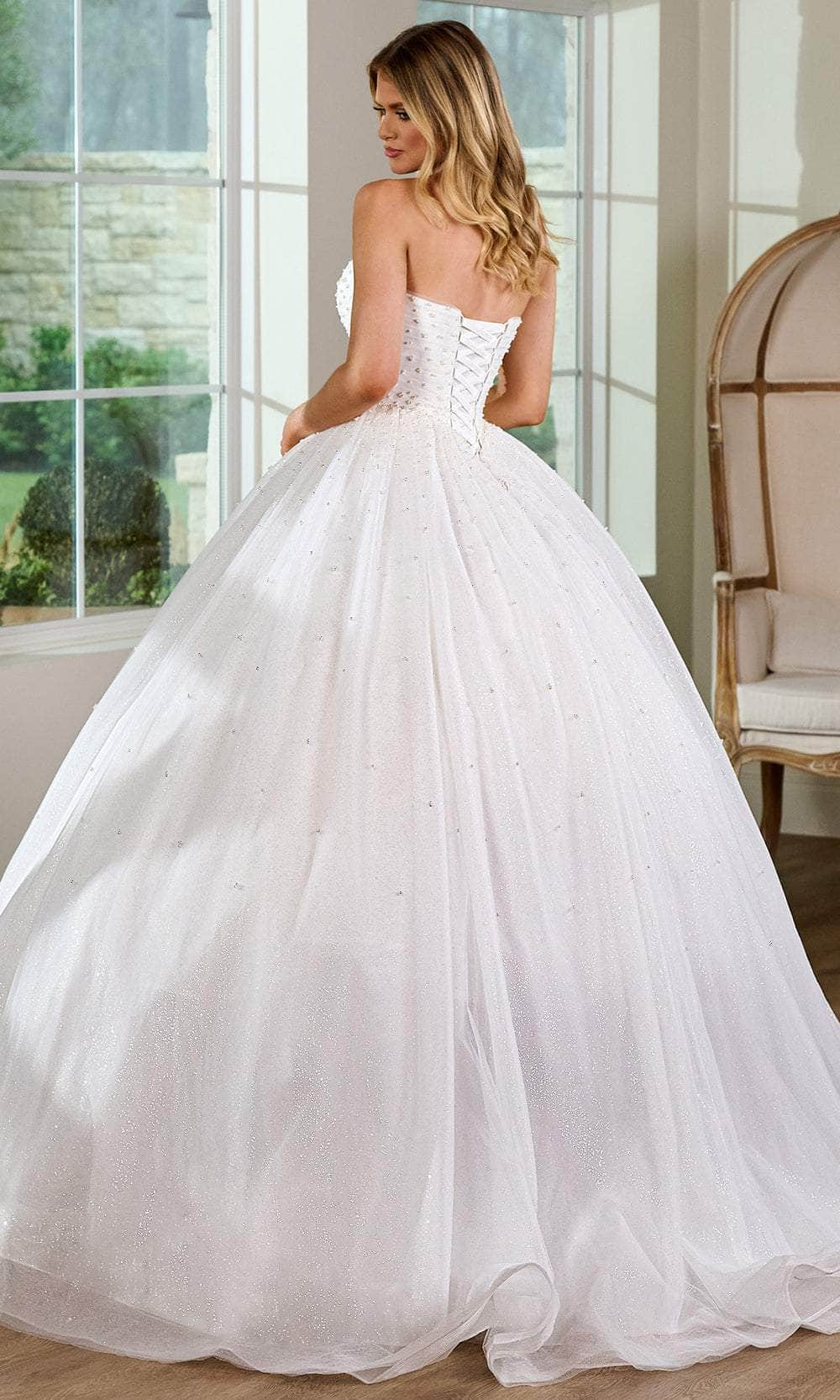 Rachel Allan Bridal RB6148 - Beaded Strapless Ballgown Special Occasion Dresses