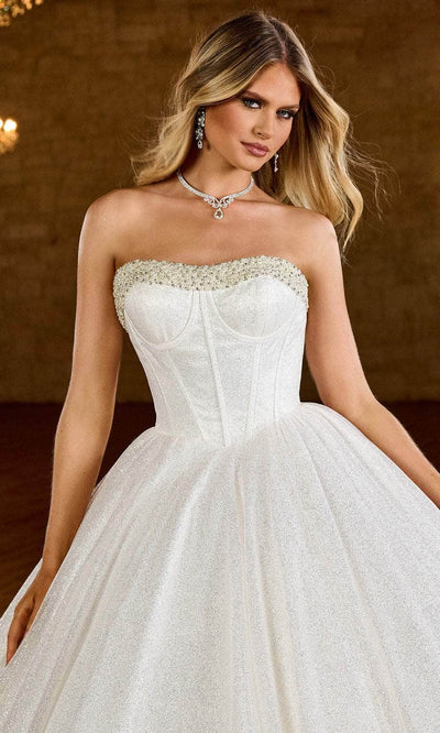 Rachel Allan Bridal RB6149 - Glittered Strapless Bridal Ballgown Special Occasion Dresses