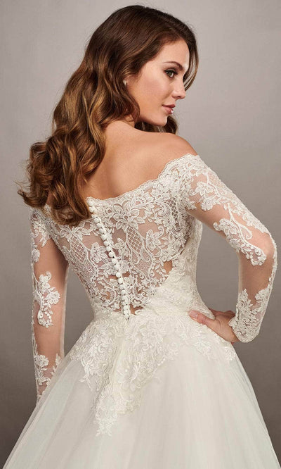 Rachel Allan MB2070 - Off-the-Shoulder Lace A-line Gown Wedding Dresses