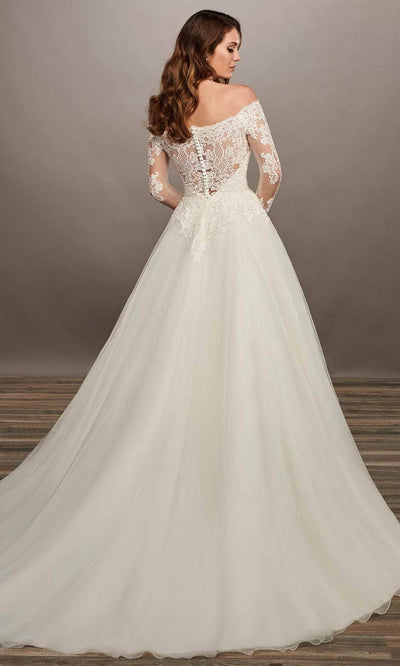 Rachel Allan MB2070 - Off-the-Shoulder Lace A-line Gown Wedding Dresses