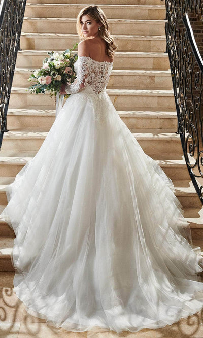 Rachel Allan MB2070 - Off-the-Shoulder Lace A-line Gown Wedding Dresses