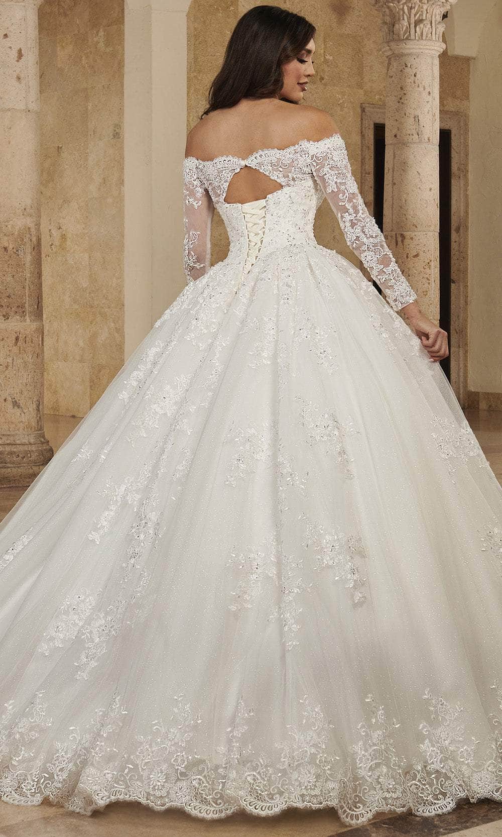 Rachel Allan MB6089 - Off-Shoulder Beaded Lace Ball Gown Ball Gowns