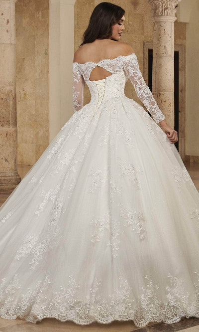 Rachel Allan MB6089 - Off-Shoulder Beaded Lace Ball Gown Ball Gowns