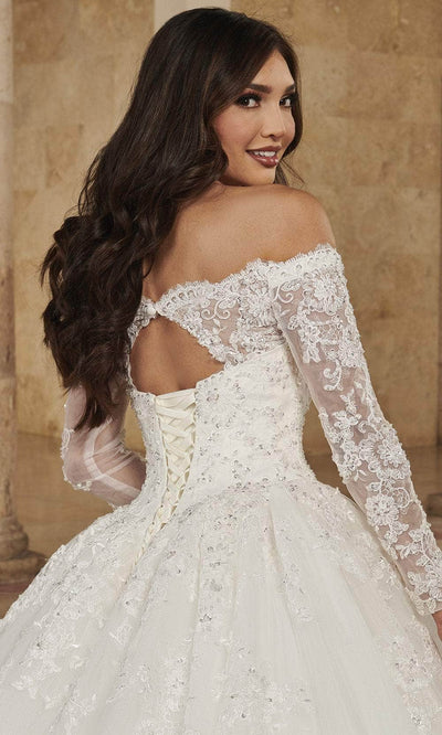 Rachel Allan MB6089 - Off-Shoulder Beaded Lace Ball Gown Ball Gowns