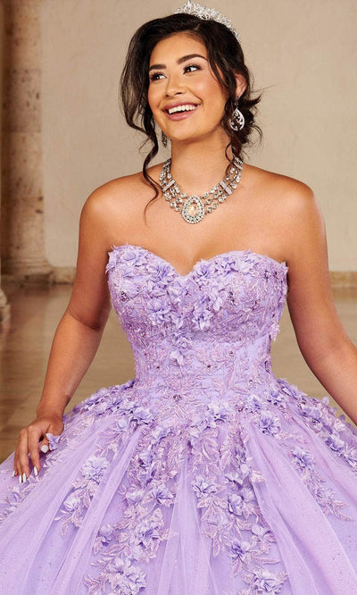 Rachel Allan MQ1092 - Sweetheart Quinceanera Gown with Cape Sleeve Ball Gowns
