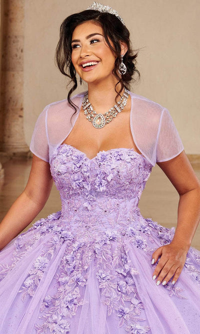 Rachel Allan MQ1092 - Sweetheart Quinceanera Gown with Cape Sleeve Ball Gowns
