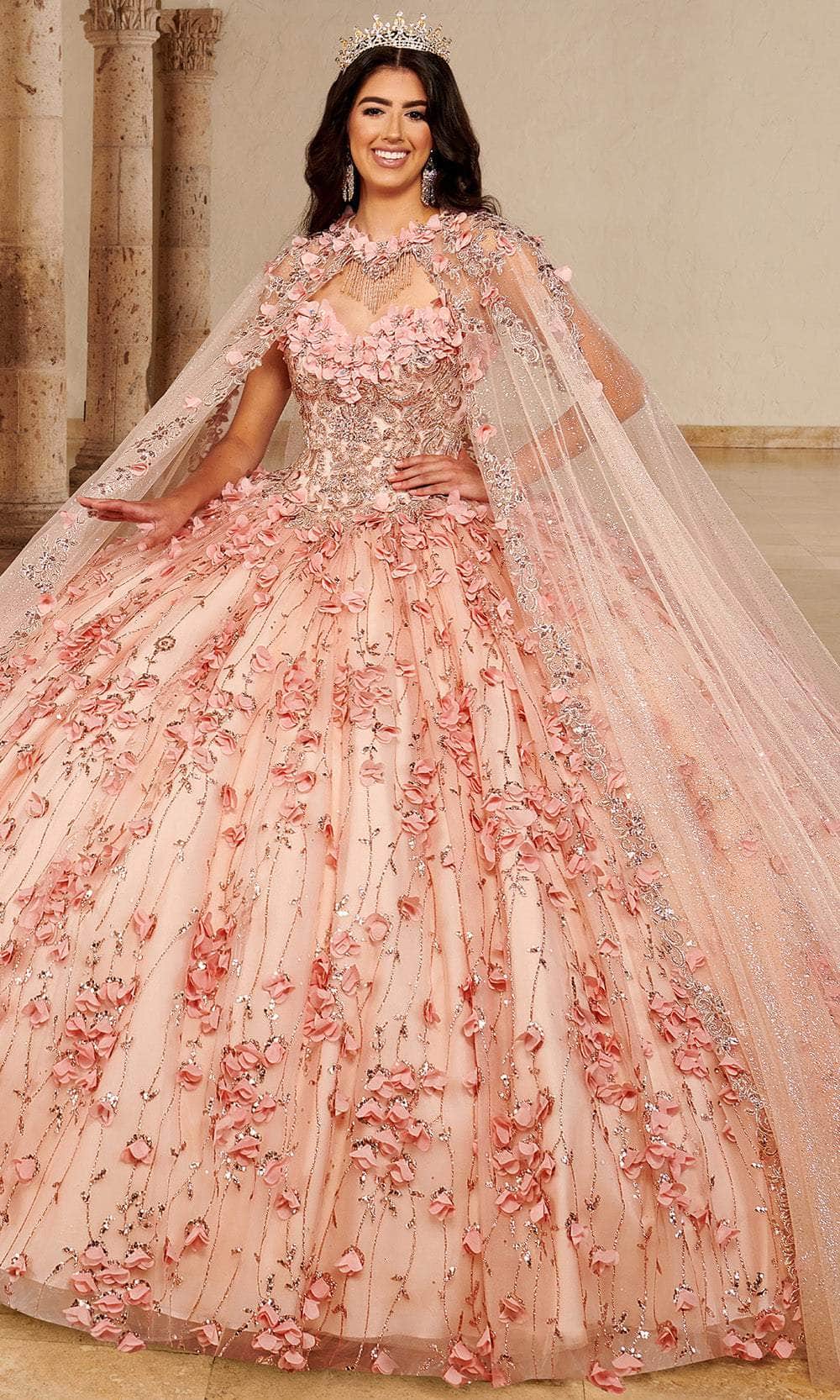 Rachel Allan MQ3075 - Sweetheart 3D Floral Ball Gown Ball Gowns