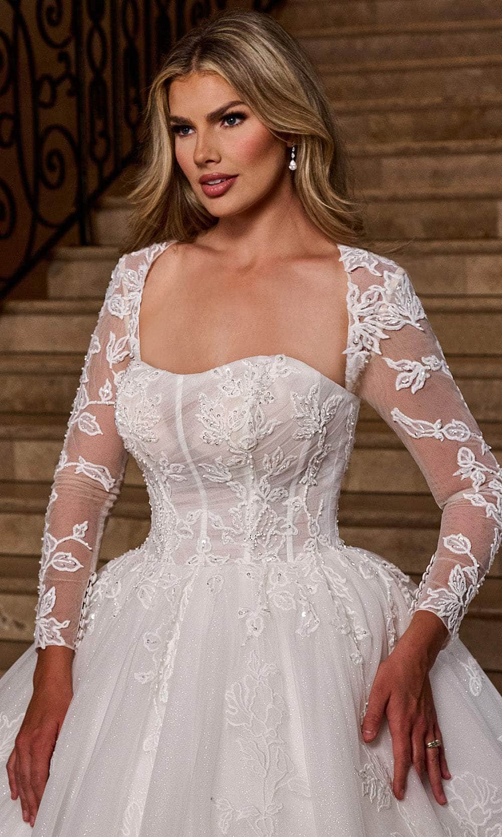 Rachel Allan RB6161 - Detachable Sleeve Sweetheart Bridal Gown Wedding Dresses