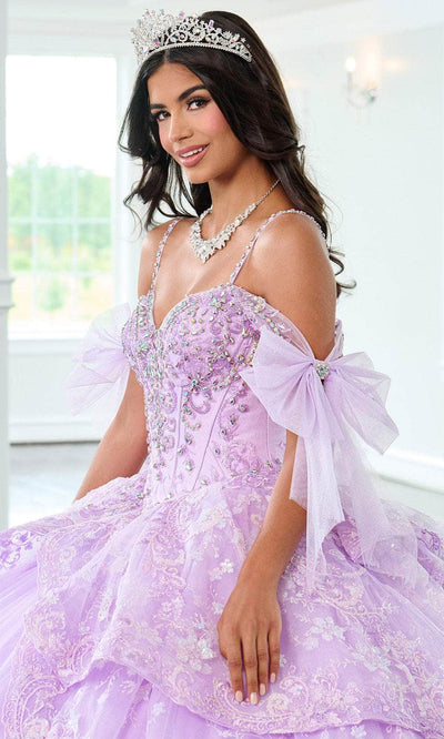 Rachel Allan RQ3147 - Cold Shoulder Beaded Applique Ballgown Ball Gowns