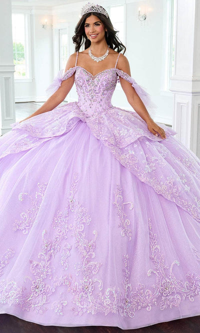 Rachel Allan RQ3147 - Cold Shoulder Beaded Applique Ballgown Ball Gowns