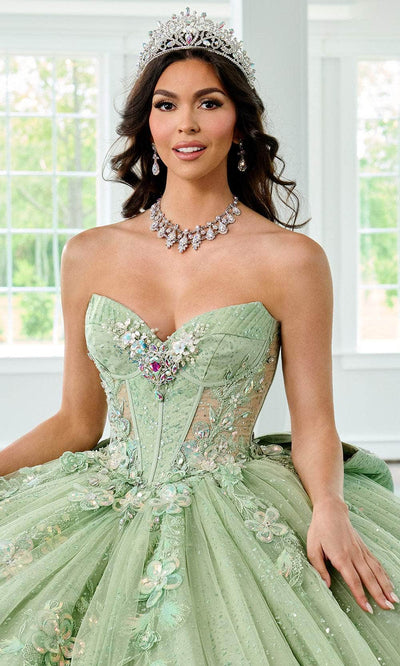 Rachel Allan RQ3154 - Sweetheart Neckline Floral Appliqued Ballgown Quinceanera Dresses