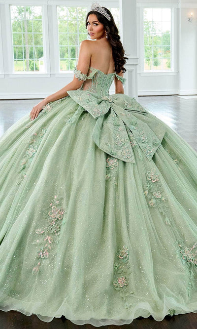 Rachel Allan RQ3154 - Sweetheart Neckline Floral Appliqued Ballgown Quinceanera Dresses
