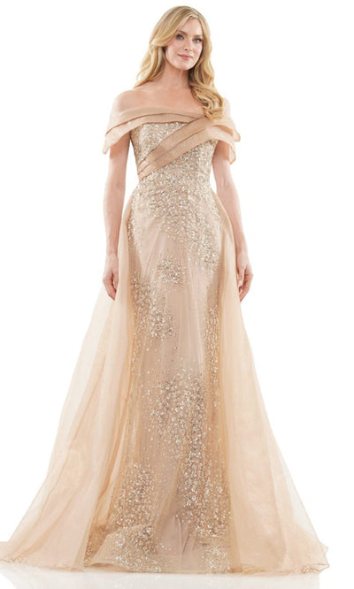 Rina di Montella RD2816-1 - Off Shoulder Overskirt Formal Gown Mother of the Bride Dresses