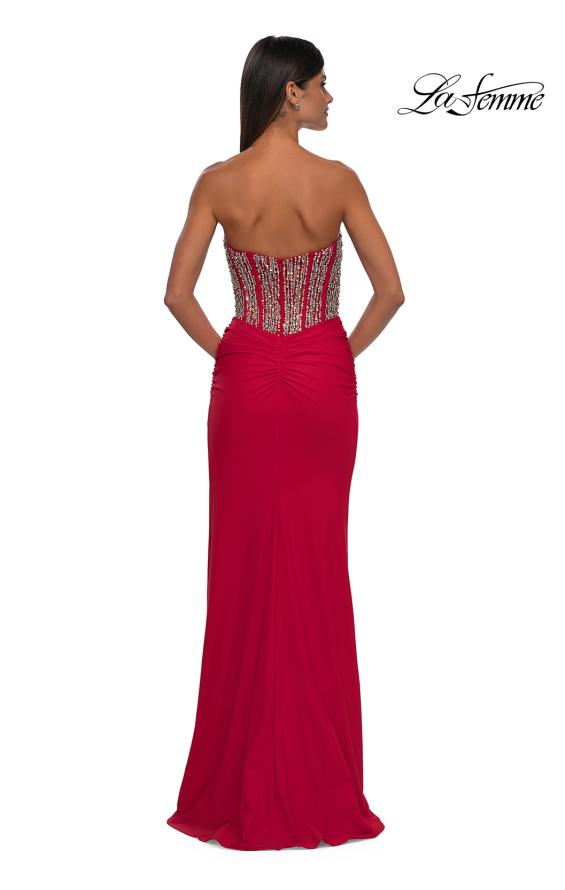 La Femme 32669 - Rhinestone Corset Prom Gown