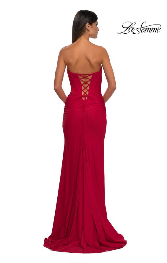 La Femme 32843 - Strapless Jersey Evening Gown