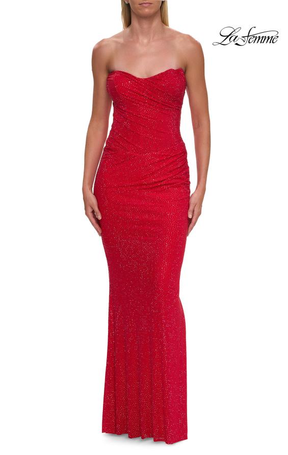 La Femme 33379 - Sparkling Sweetheart Fitted Prom Dress