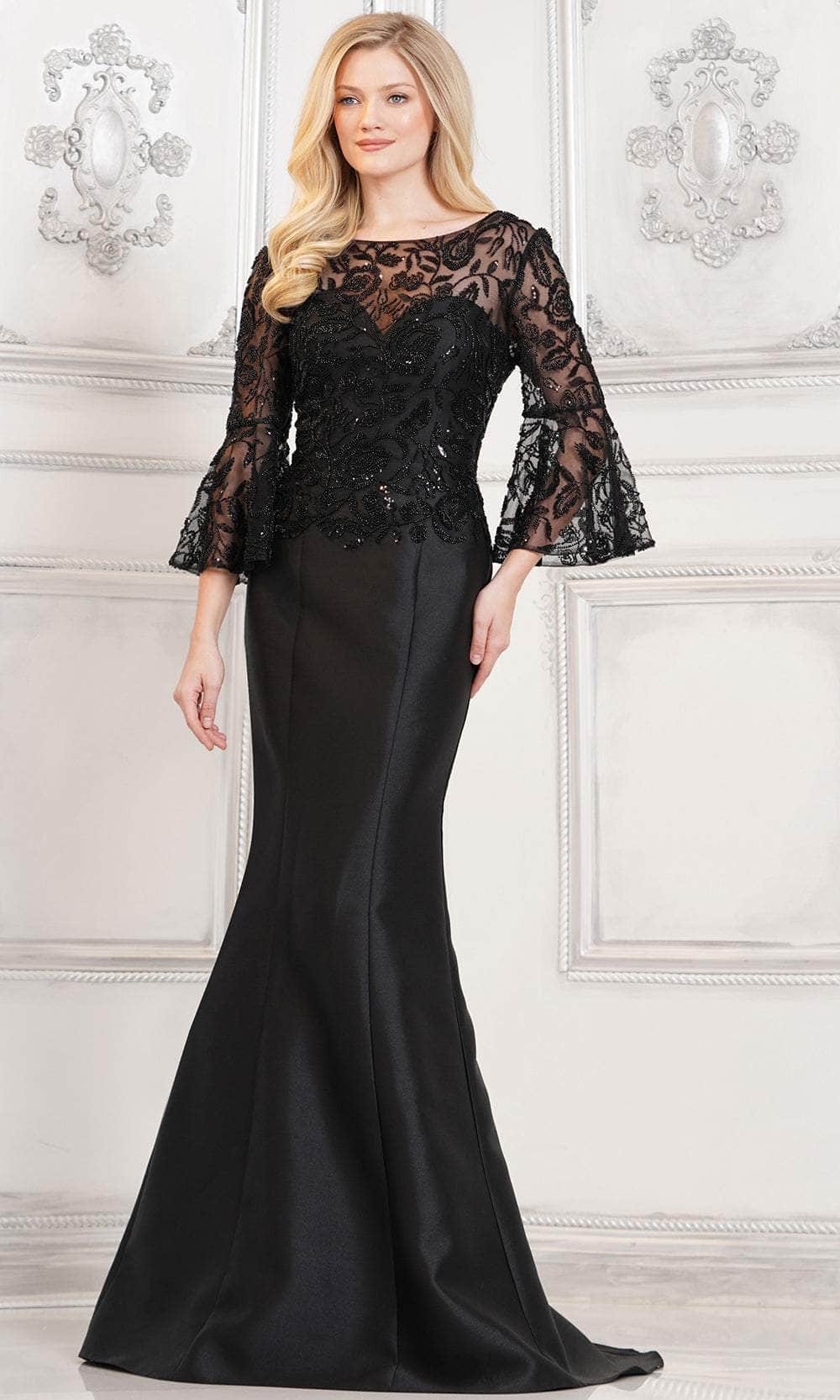 Rina di Montella RD2939-1 - Bell Sleeve Beaded Embellished Gown Mother of the Bride Dresses