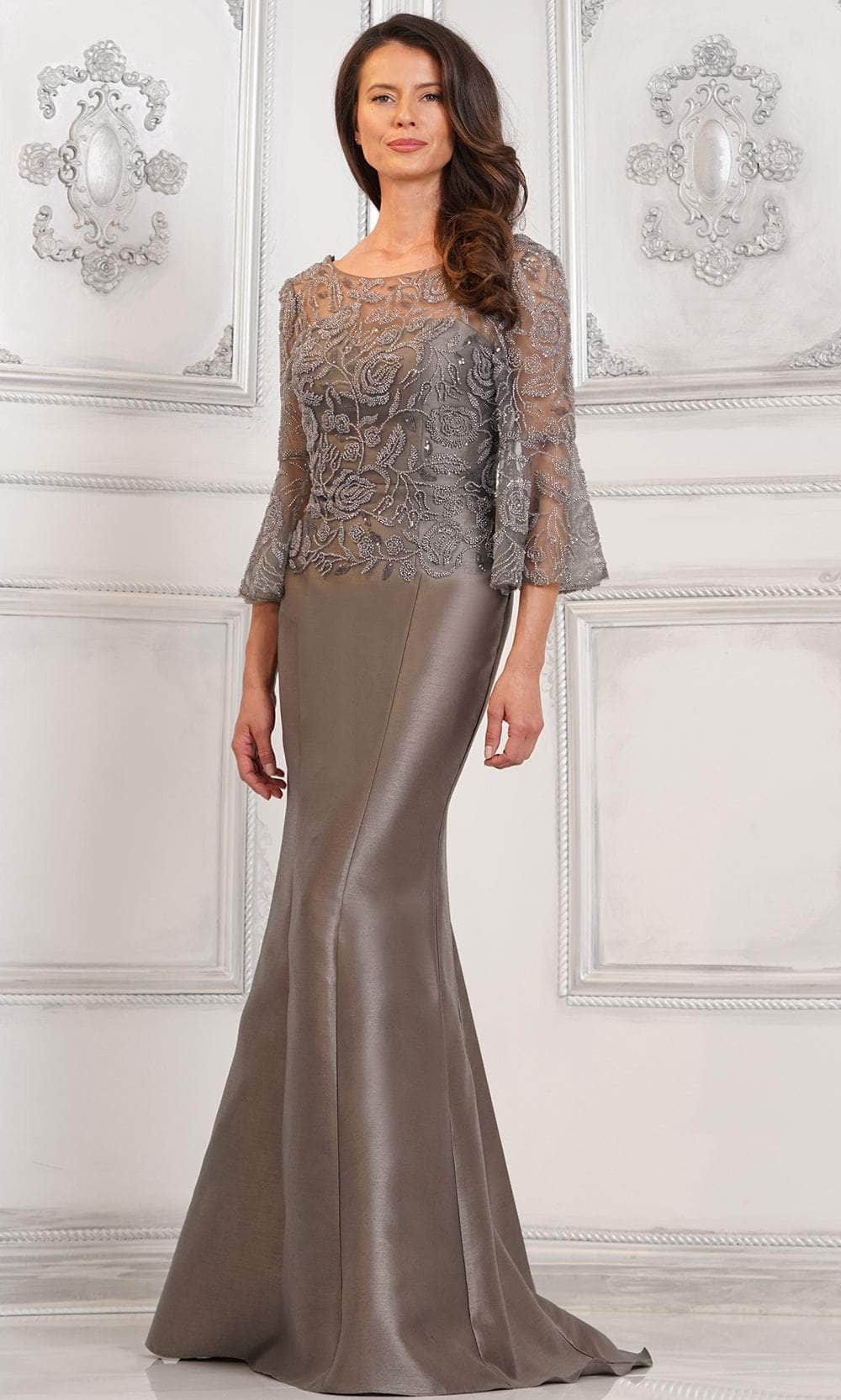 Rina di Montella RD2939-1 - Bell Sleeve Beaded Embellished Gown Mother of the Bride Dresses