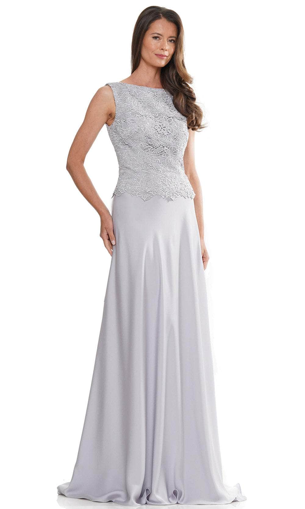 Rina di Montella RD2973 - Sleeveless Embellished Formal Gown Special Occasion Dresses Dresses 4 / Silver