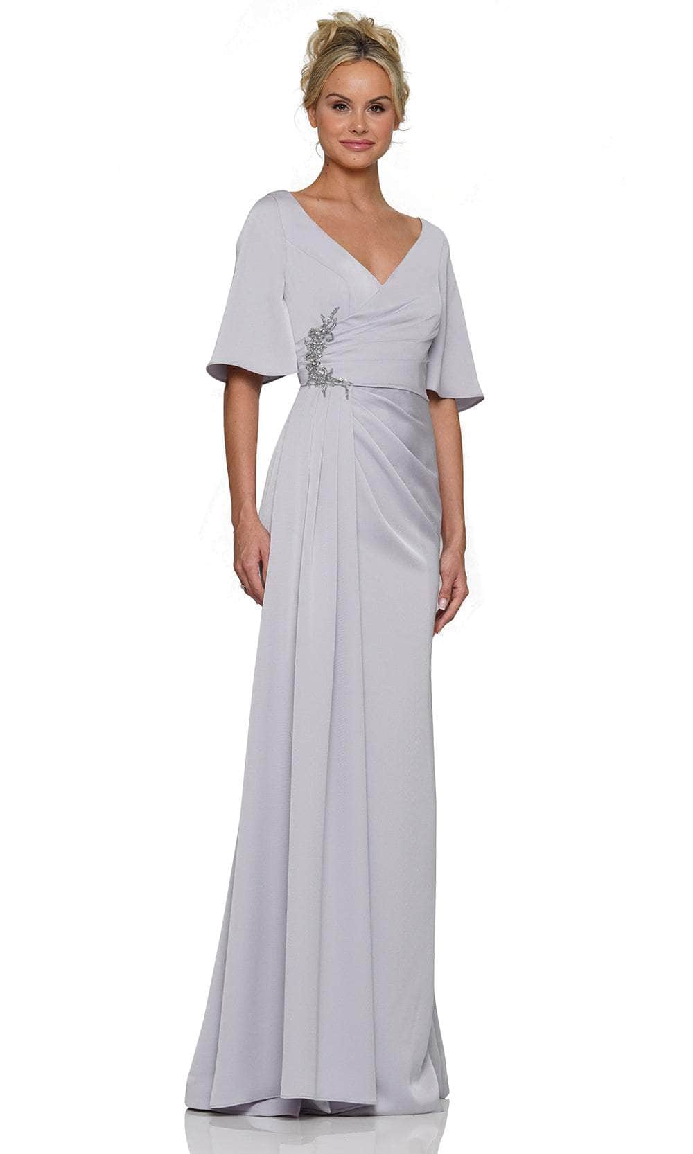 Rina di Montella RD2974 Long Mother of the Bride Ruched Formal Dress - Seafoam / 22 Rina di Montella RD2974 Long Mother of the Bride Ruched Formal Dress - Seafoam / 22