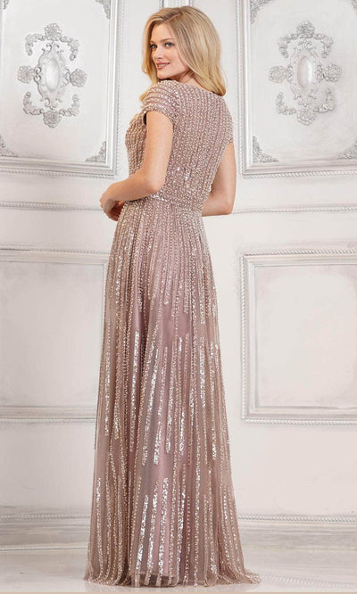 Rina di Montella RD3101-1 - A-line Skirt Bateau Embellished Gown Mother of the Bride Dresses