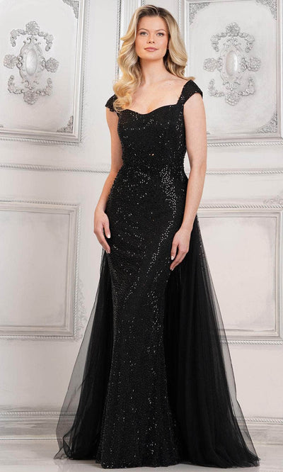 Rina di Montella RD3103 - Sweetheart Beaded Evening Dress Special Occasion Dresses Dresses 6 / Black