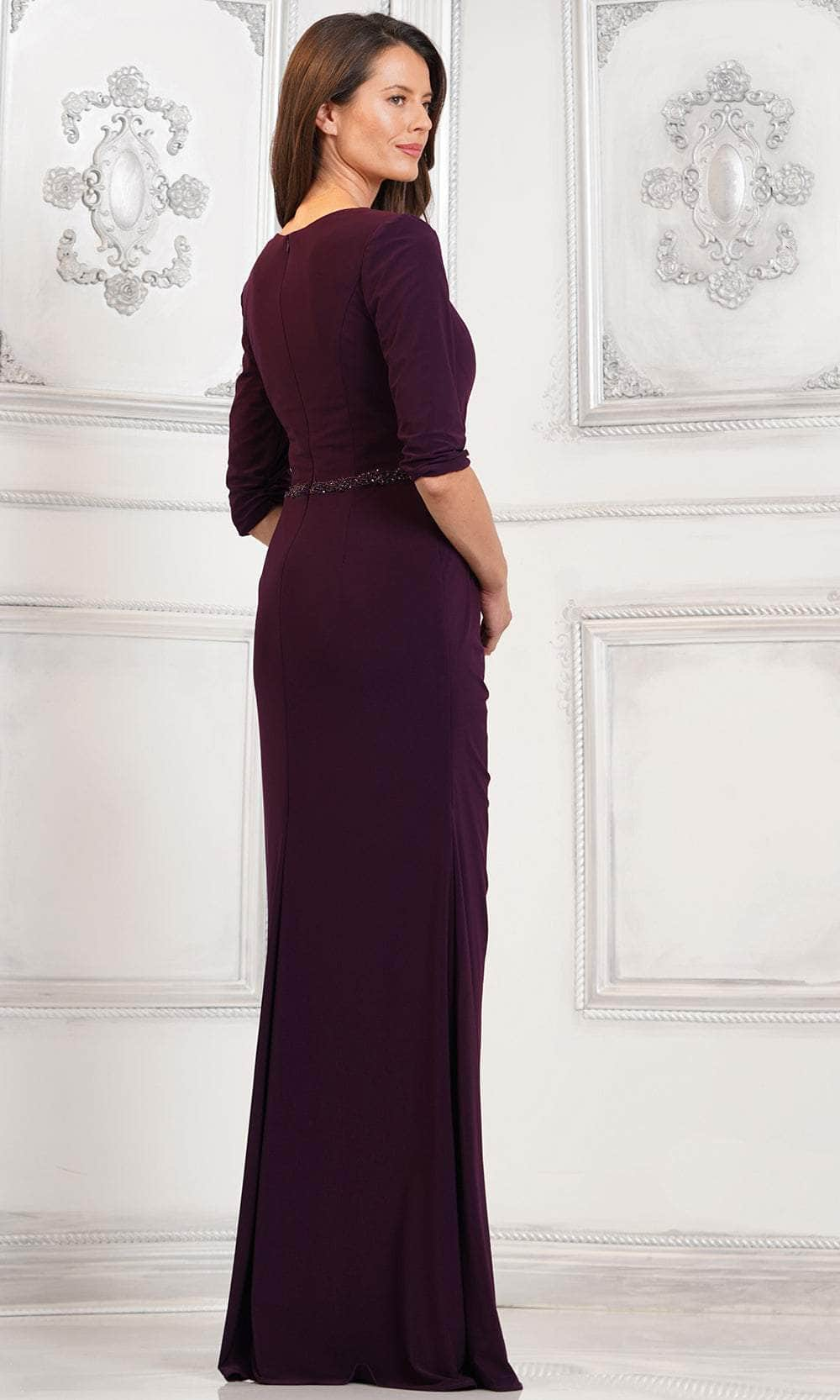 Rina di Montella RD3109 - Quarter Sleeve V-Neck Evening Dress Special Occasion Dress