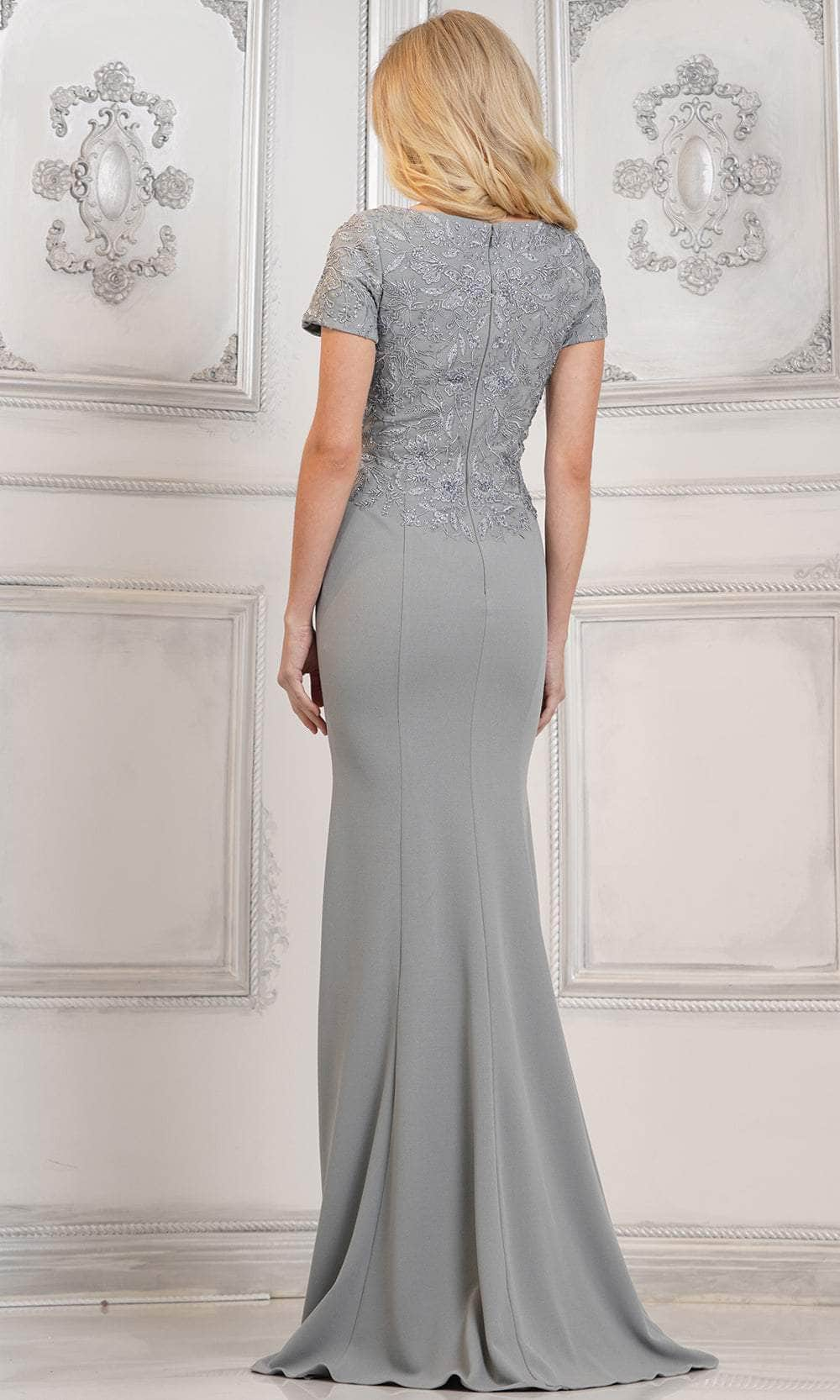 Rina di Montella RD3112 - Embroidered Scoop Neck Evening Dress Special Occasion Dress