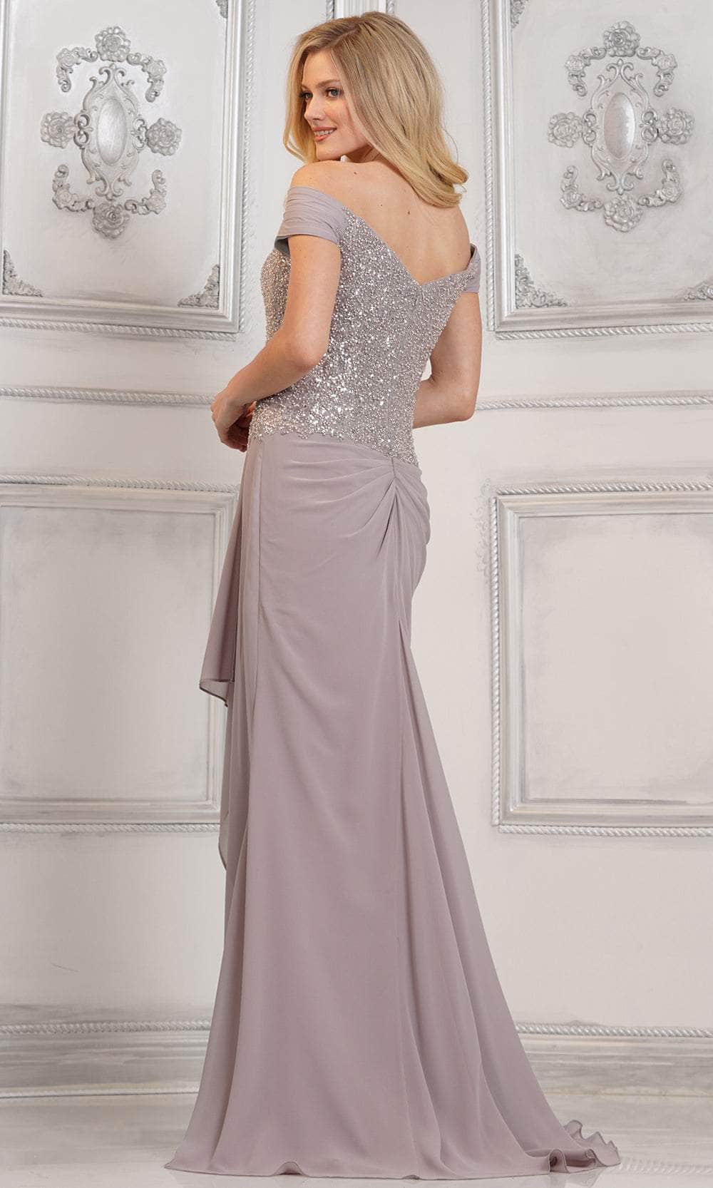 Rina di Montella RD3128 - Off Shoulder Draped Formal Gown Special Occasion Dress