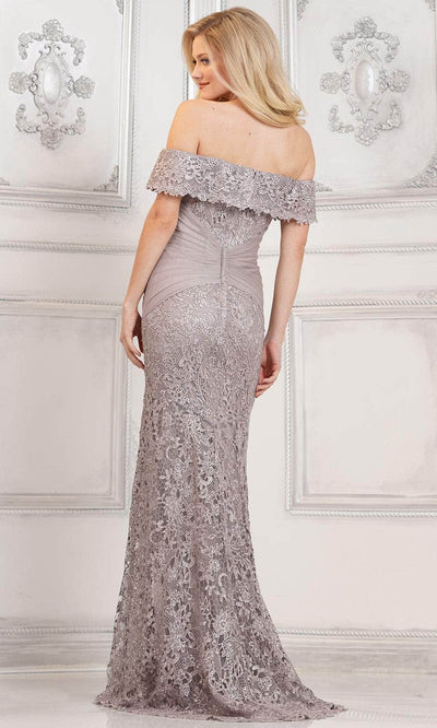 Rina di Montella RD3129 - Ruched Waist Lace Formal Gown Special Occasion Dress