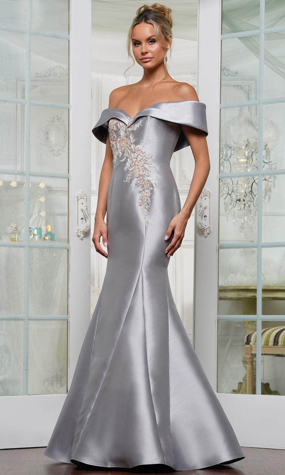 Rina Di Montella RD3257 - Color Beaded Sweetheart Neckline Prom Gown Mother of the Bride Dresses