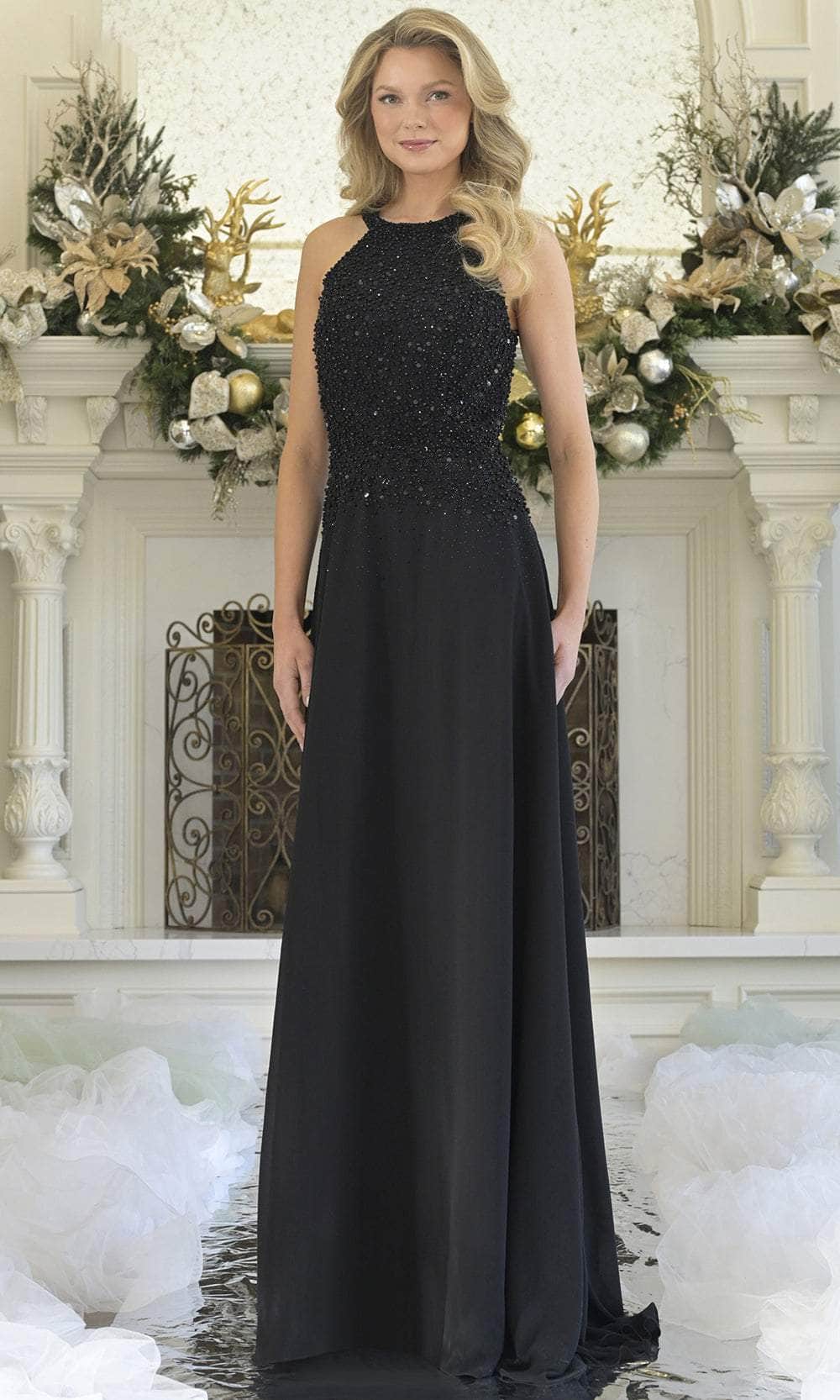 Rina di Montella RD3304-1 - Halter Neck A-line Flowy Dress Mother of the Bride Dresses
