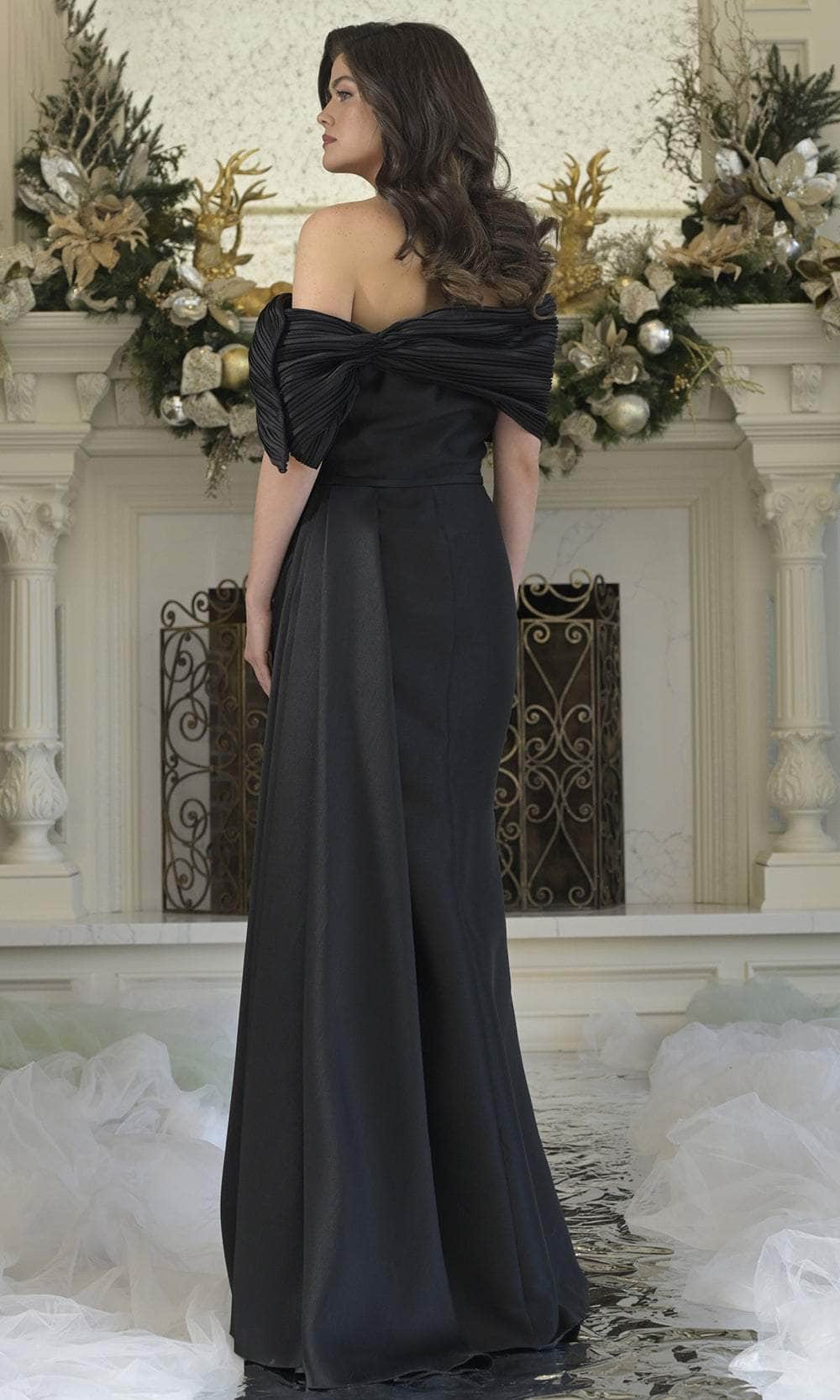 Rina di Montella RD3309-1 - Pleated Draped Sleeve Formal Gown Mother of the Bride Dresses