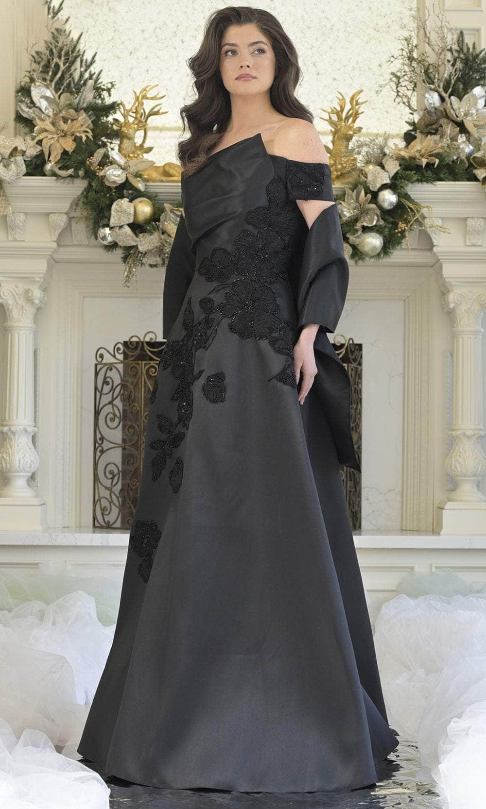 Rina Di Montella RD3344 - Floral A-Line Evening Gown Mother of the Bride Dresses