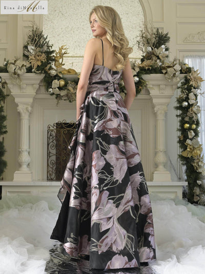 Rina Di Montella RD3361 - Sleeveless A-line Print Gown Mother-of-the-Bride-Dress
