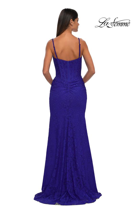 La Femme 32947 - Beaded Lace Sleeveless Prom Gown