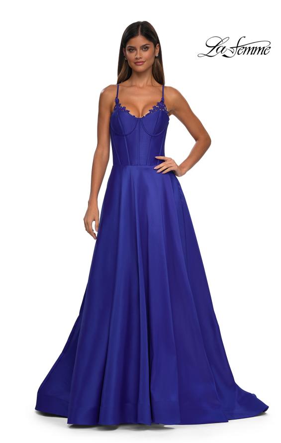 La Femme 32878 - Stunning Mikado Prom Gown