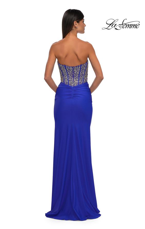 La Femme 32669 - Rhinestone Corset Prom Gown